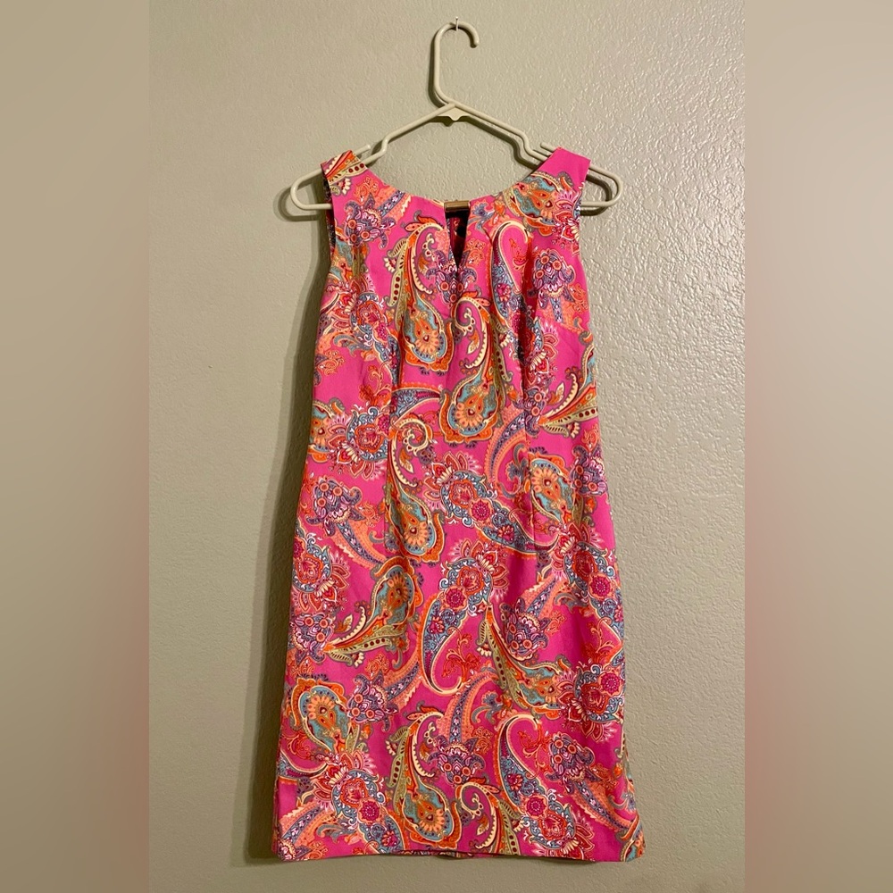 Ronni Nicole Pink and Orange Paisley Mini Dress